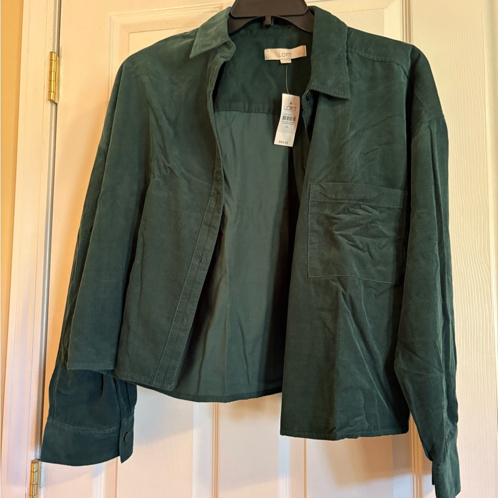 LOFT Forest Green Utility Jacket